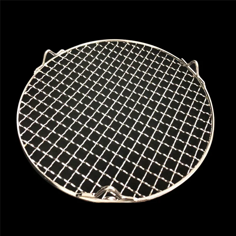 304 stainless steel round barbecue BBQ grill net meshes racks grid round grate Steam net Camping Hiking Outdoor Mesh Wire Net smoker accessories grill replacement parts