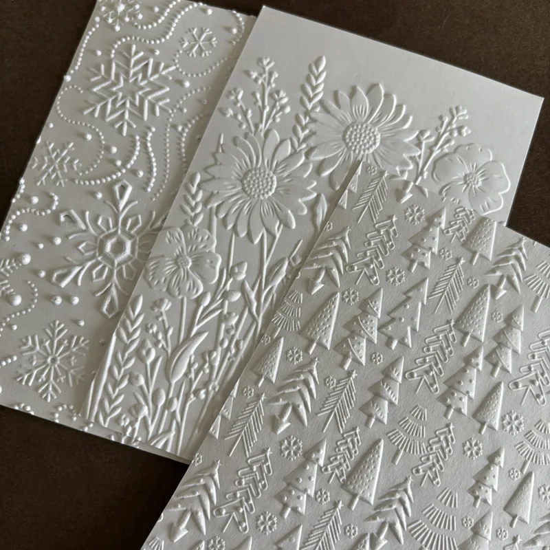 Plastic Embossing Folder Metal Embossing Folder 3D Texture Fades Embossing Folder Background Embossing Folder For Template for Card Making Scrapbooking Paper Craft