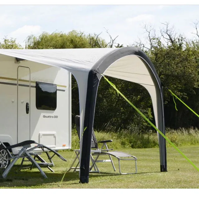 Movable Sliding Stand Homey Drainage Large Camper Van Tent Rv Awning Caravan 4