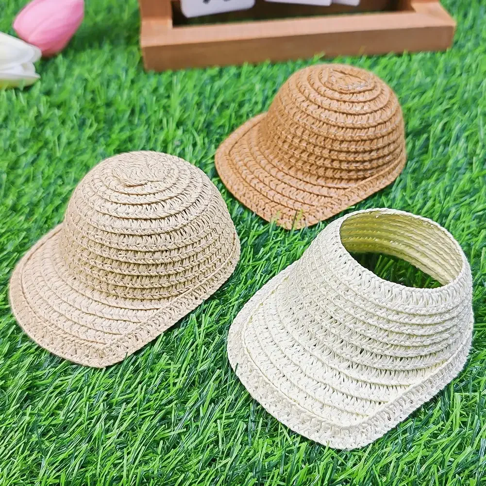 For 17cm Labubu Accessories Baseball Straw Hat Doll Beach Crafts Clothing Children'S Props Sun Hat Decoration 5