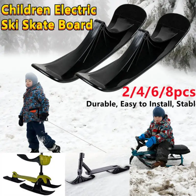 

2/4/6/8pcs Snow Scooter Ski Conversion Attachment Converter Kit Board Ski Rack Sled Scooter Wheel Children Electric Ski Skate