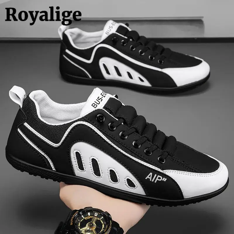 남성용 통기성 메쉬 미끄럼 방지 운동화, 편안한 러닝, 믹스 컬러, 남성 스포츠..