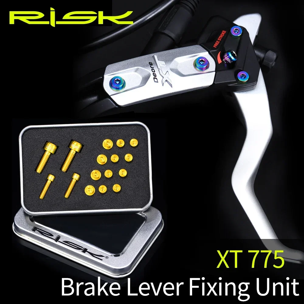 

XT775 Mountain Bike Brake Handle Screw MTB Bicycle Titanium Hydraulic Disc Brake Handle Oil Cylinder Lid Bolt Suite