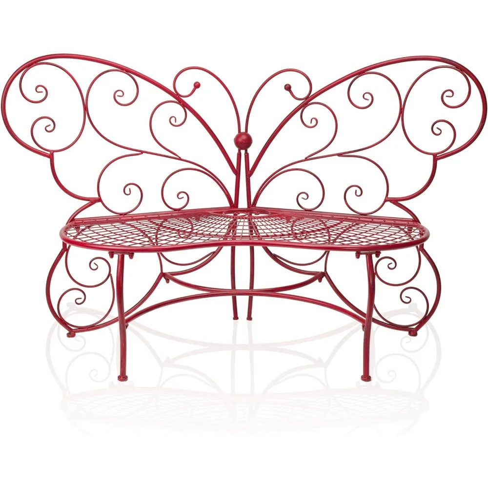 

Metal double outdoor garden bench, 62 inches long x 26 inches wide x 38 inches high, free shipping