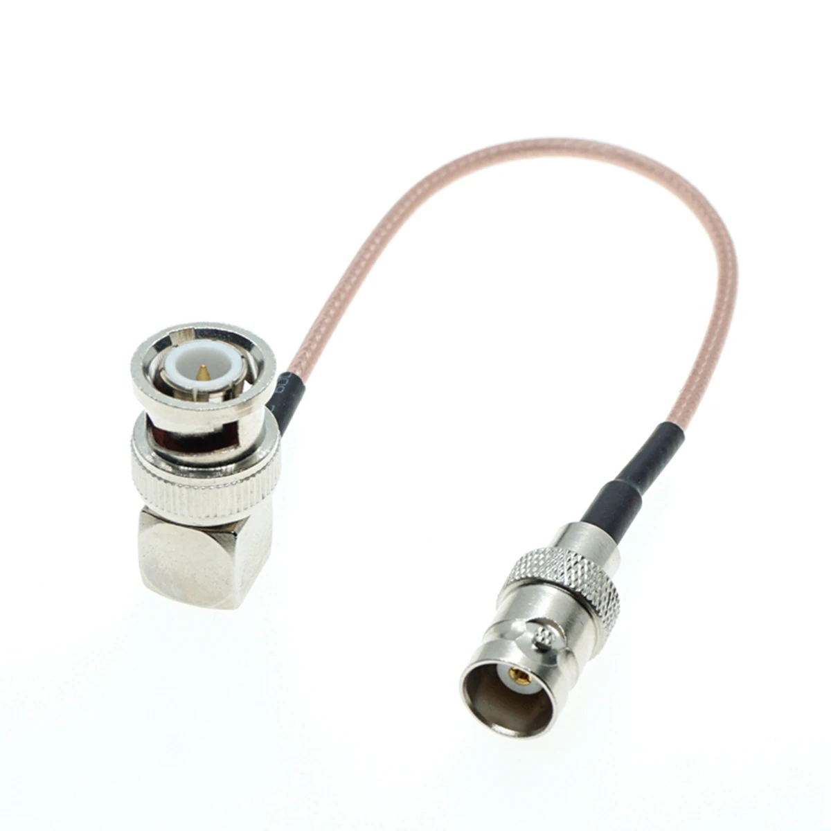 

RG316 BNC Male plug Right Angle to BNC Female jack 50 Ohm Low Loss Jumper Coax Pigtail RF Cable