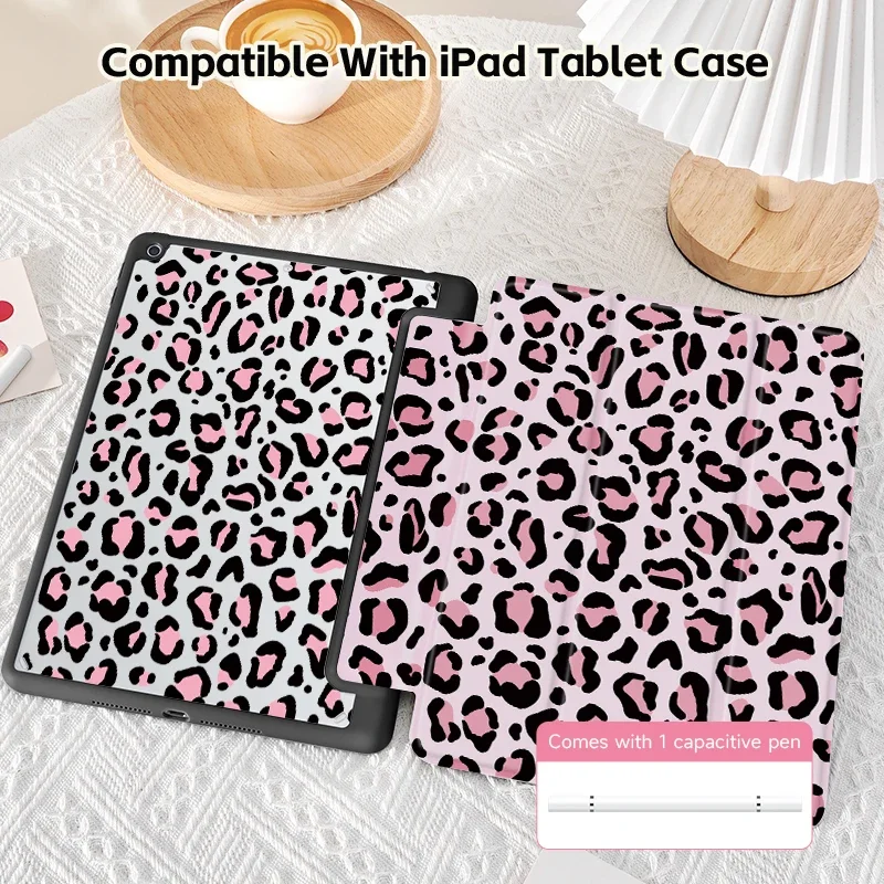 Enhanced iPad Case with Sleep Wake Function and Pen Slot Design - Double-Sided Printing