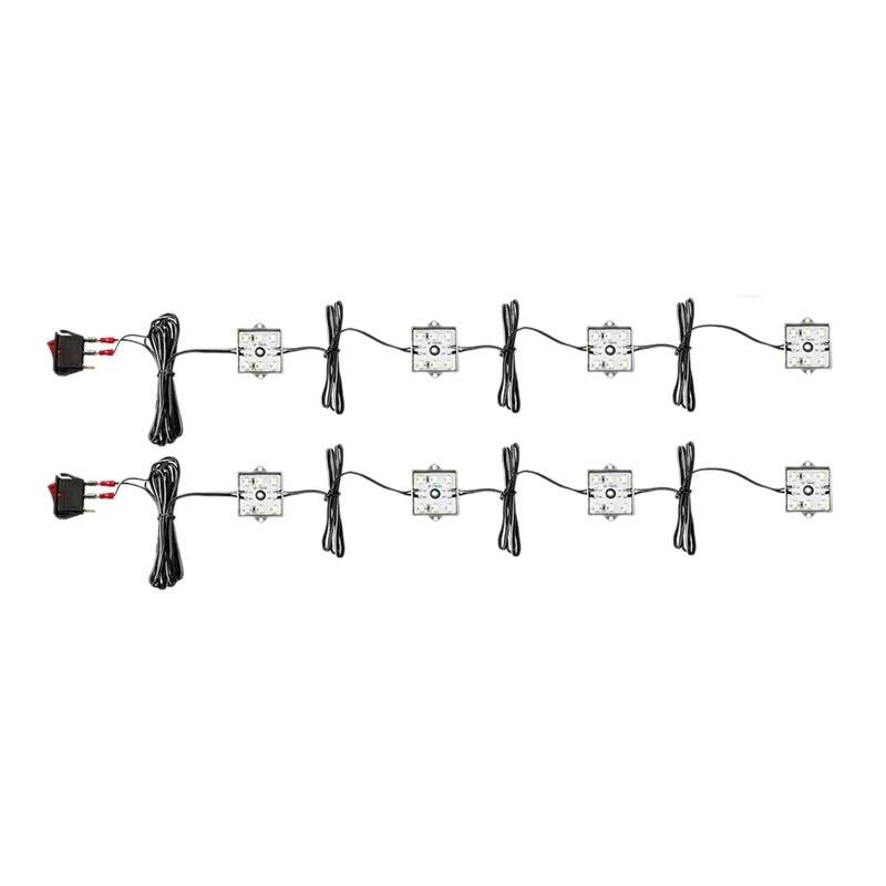 

48LED Автомобильная крыша, искусственная задняя крыша, внутренняя подсветка, интерьер, освещение, подходит для RV, освещение