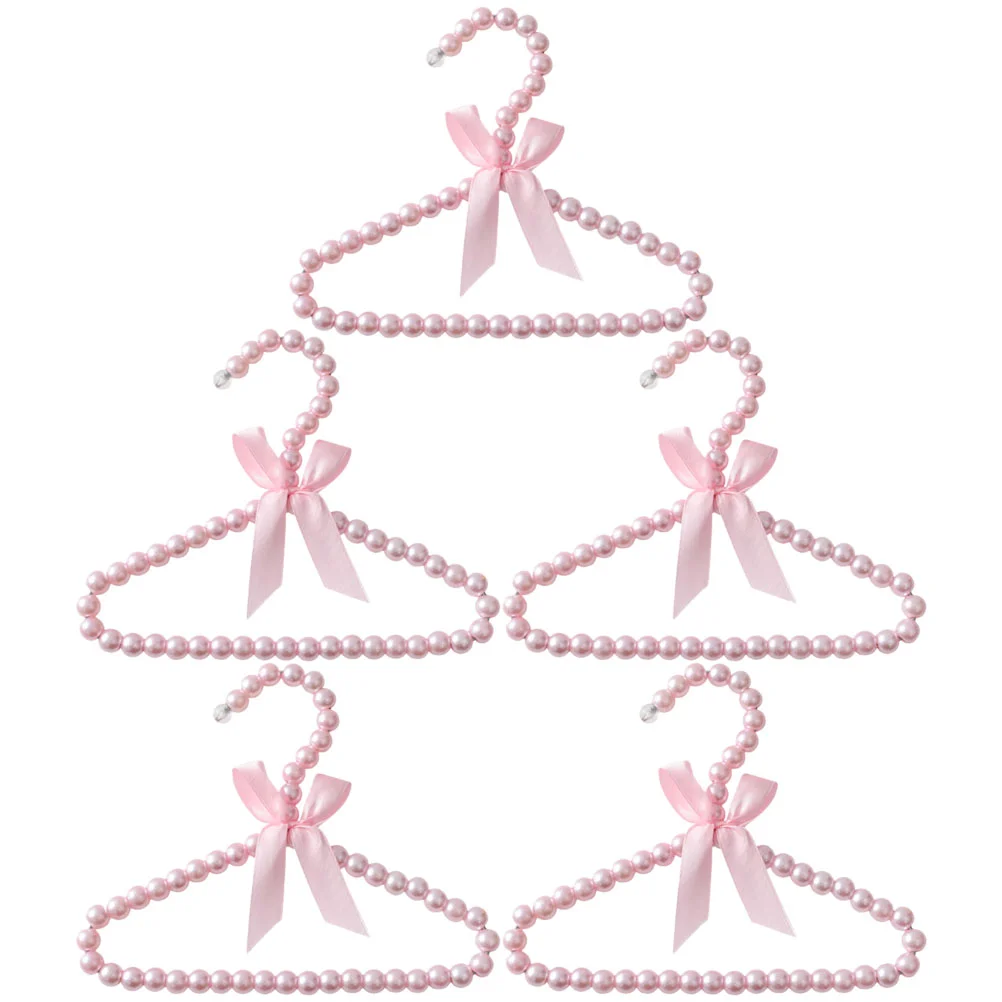 Baby Hangers Kids Hangers Pearl Beads Clothes Hangers Beaded Clothes Hangers Dress Pants Hanger Closet Coat Hangers Kids