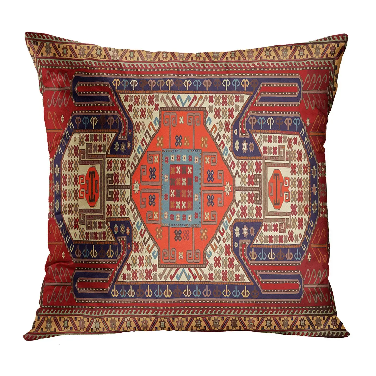 Red Moroccan ethnic style short plush pillowcase sofa cushion cover home decoration 40x40 50x50 60x60 throw pillow cover cushion covers pillow case pillow covers cushion cover