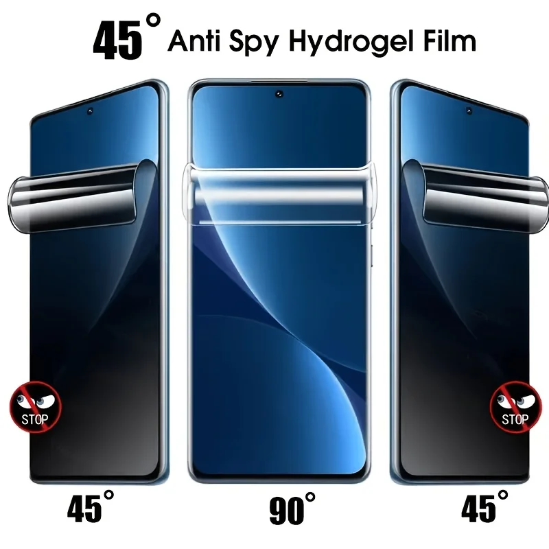 Triple-Pack Privacy Hydrogel Screen Protector Film