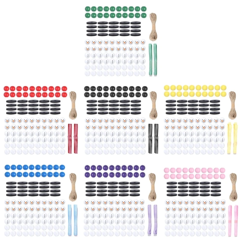 

Рождественский снеговик, набор деревянных бусин, деревянные бусины с рождественским принтом для подвески «сделай сам», свободные