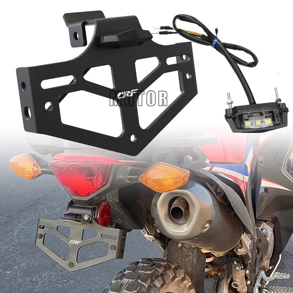 

CRF300 L CRF300L CRF 300L RALLY ABS 2021 2022 2023 License Plate Holder Tail Light Mount Bracket For HONDA CRF300LS 2023 -2024