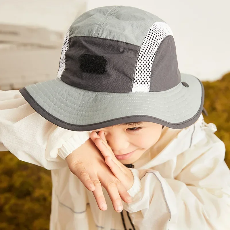 Naturehike Children's Mesh Sun-Proof Bucket Hat Summer Outdoor Leisure Wide Brim Sunshade Beach Hat