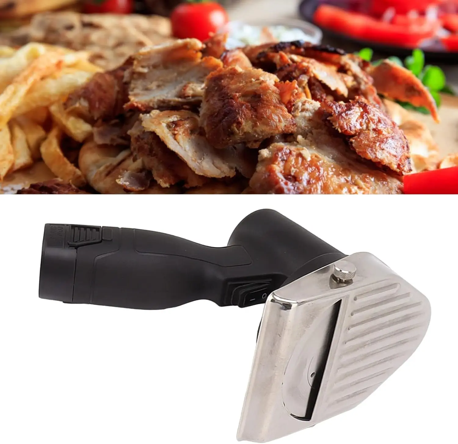 Electric Kebab Knife, Electric Kebab Cutter Large Capacity Battery 100‑240V for Household (US Plug 100‑240V) 2