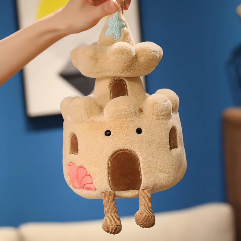 25cm Cat Castle Plush Doll Cute Cake Stuffed Plush Toys Fun Home Bedroom Doll Decoration Kids Birthday Valentine'S Gift