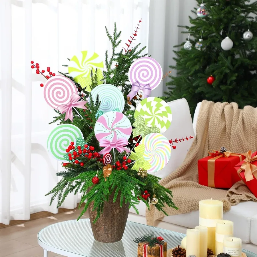 16 Piece Pastel Candy Cane Christmas Ornaments