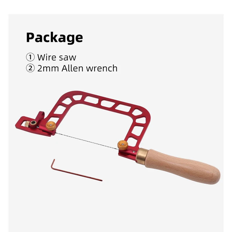 Wire Saw for wood Coping Saw Blades Wire Frame Fret with Diamond Jigsaws for Jade Stone Ceramic Wood Metal Cutting