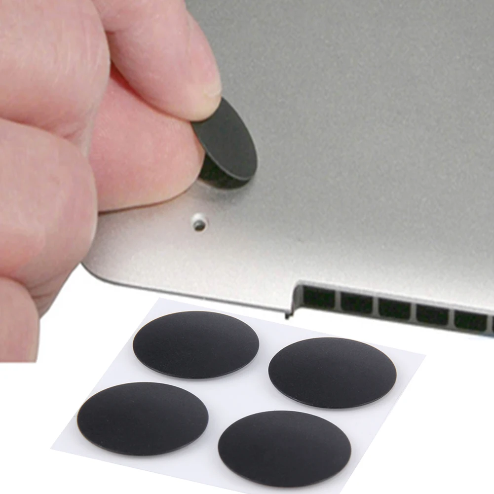 Laptop Replacement Feet 4pcs Bottom Case Rubber Foot Notebook Feet Pad Replacement Laptop for Apple Macbook Pro A1398 A1425 A1502