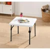24inch Kids Square Folding Table, Light Weight, High Density Polyethylene，No Assembly, Toddler 2