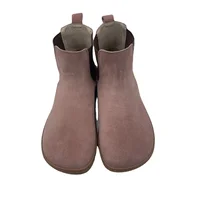 Tipsietoes Chelsea Barefoot Spring Autumn Genuine Cow Suede Waterproof Leather Boots With Leather Linning Inside For Women - Image 2