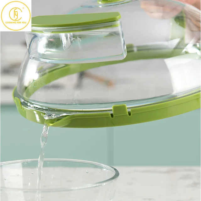 Creative Plastic Microwave cover for food Water Injection Diversion Section Oil Splash Proof Lid Family Kitchen Specialty Tools 4