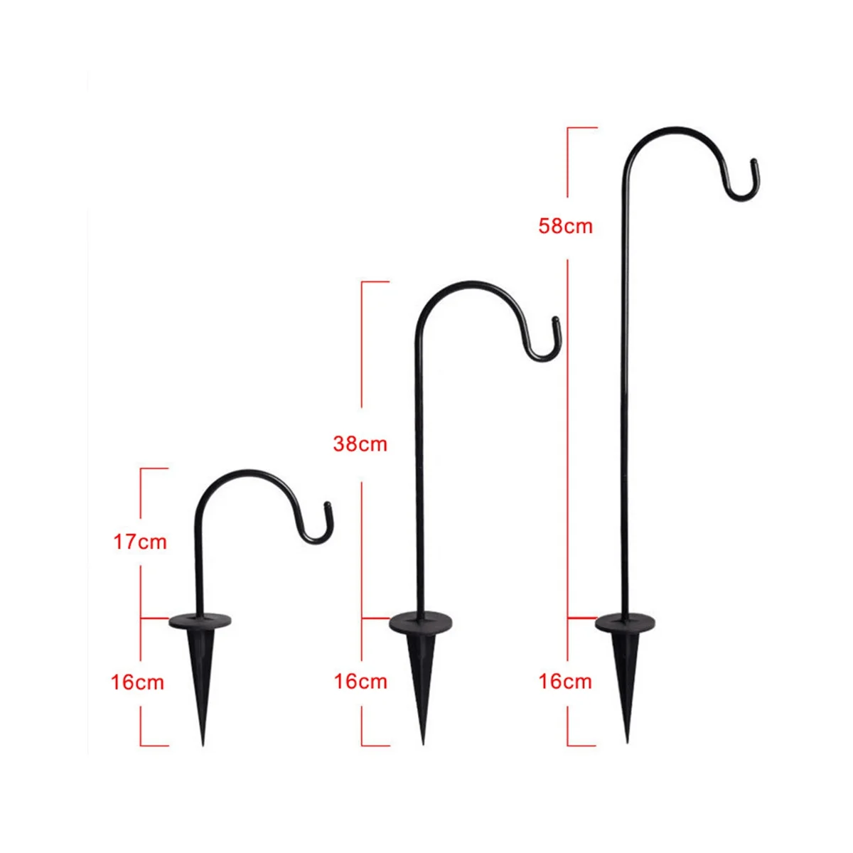 

Hanging Solar Lights Dual Use Shepherd Hook Lights with 8Shepherd Hooks Outdoor Solar Coach Lights, 8 Pack