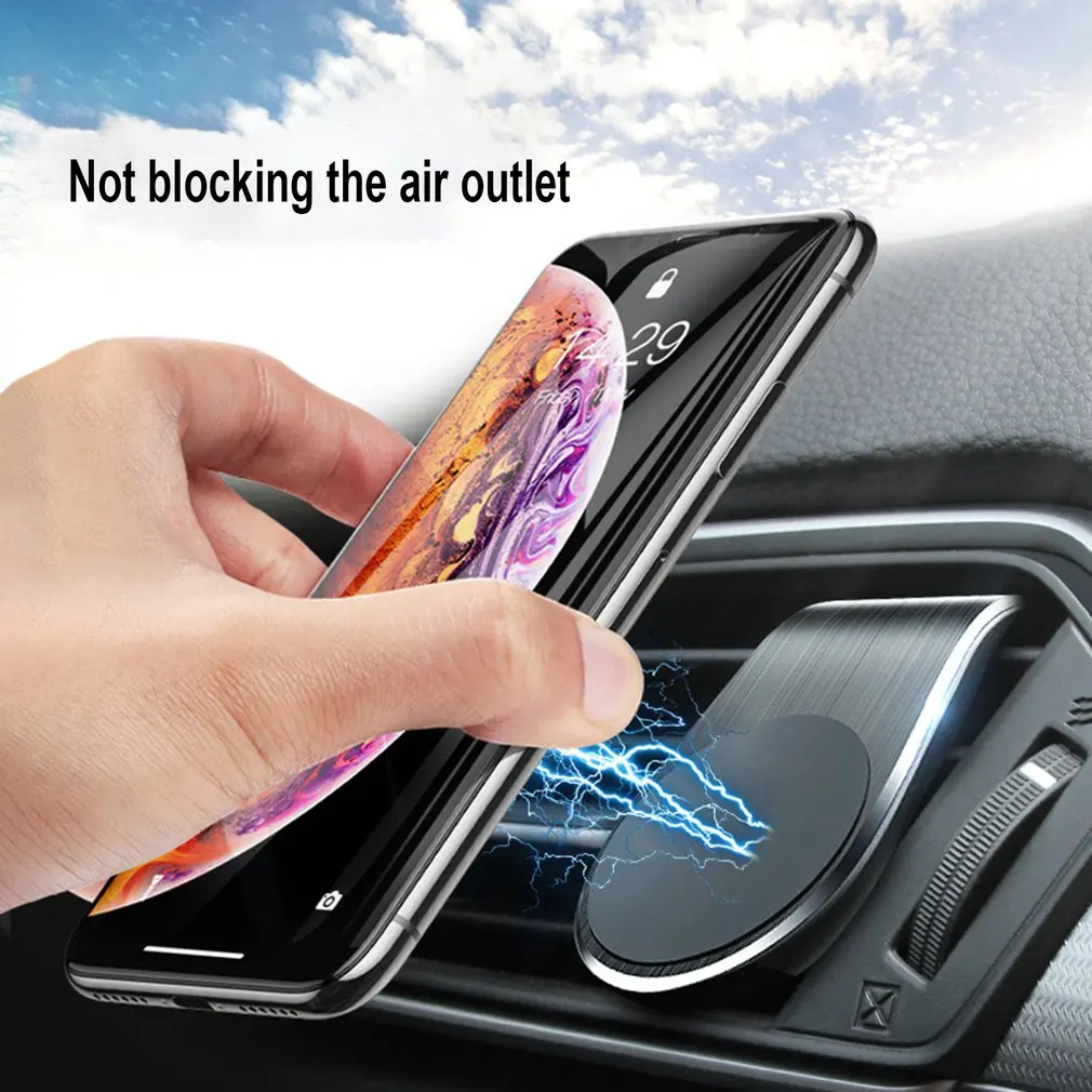 Magnetic F3 Car Phone Holder Anti-Shake Phone Holder Mount in Car Dashboard Air Outlet Car Holder For iPhone Xiaomi Samsung Sony cell phone stand holder