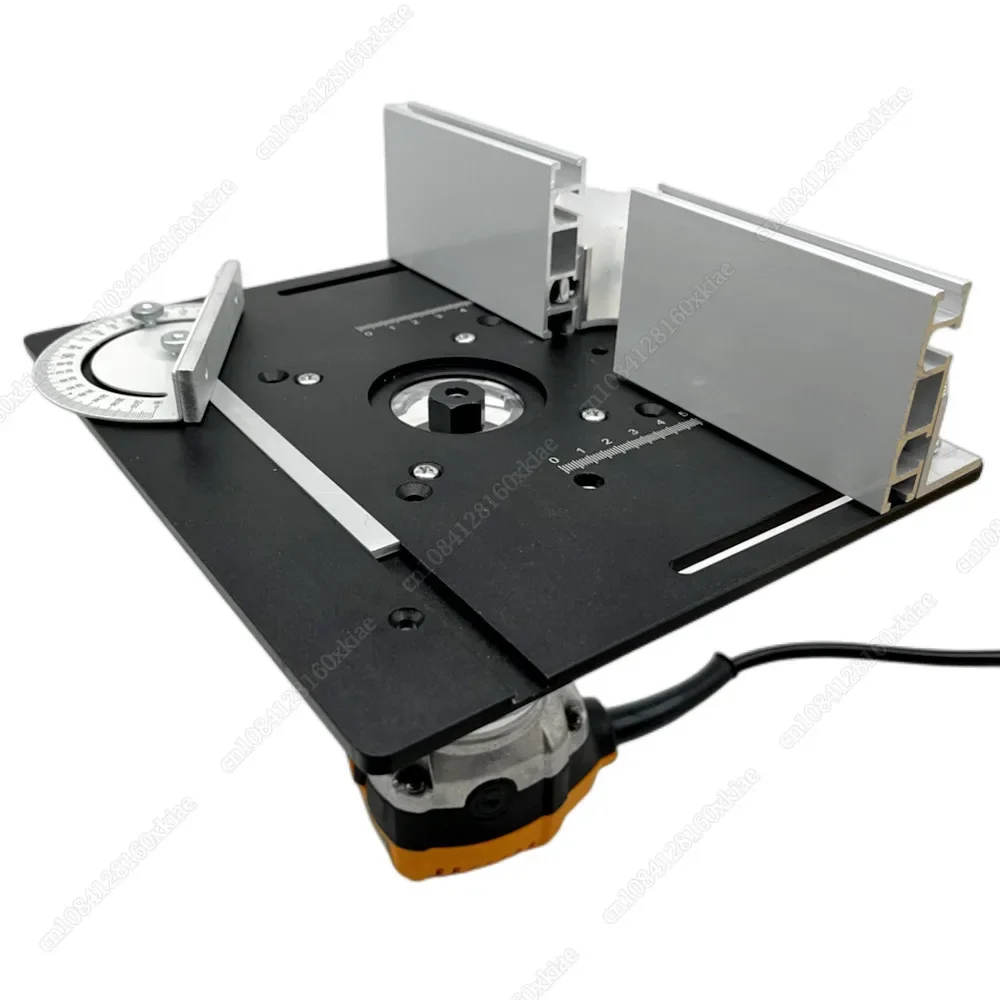 Woodworking Benches Router Table Insert Plate Aluminum Alloy Wood Milling Flip Board Trimming Machine Engraving Auxiliary Tool