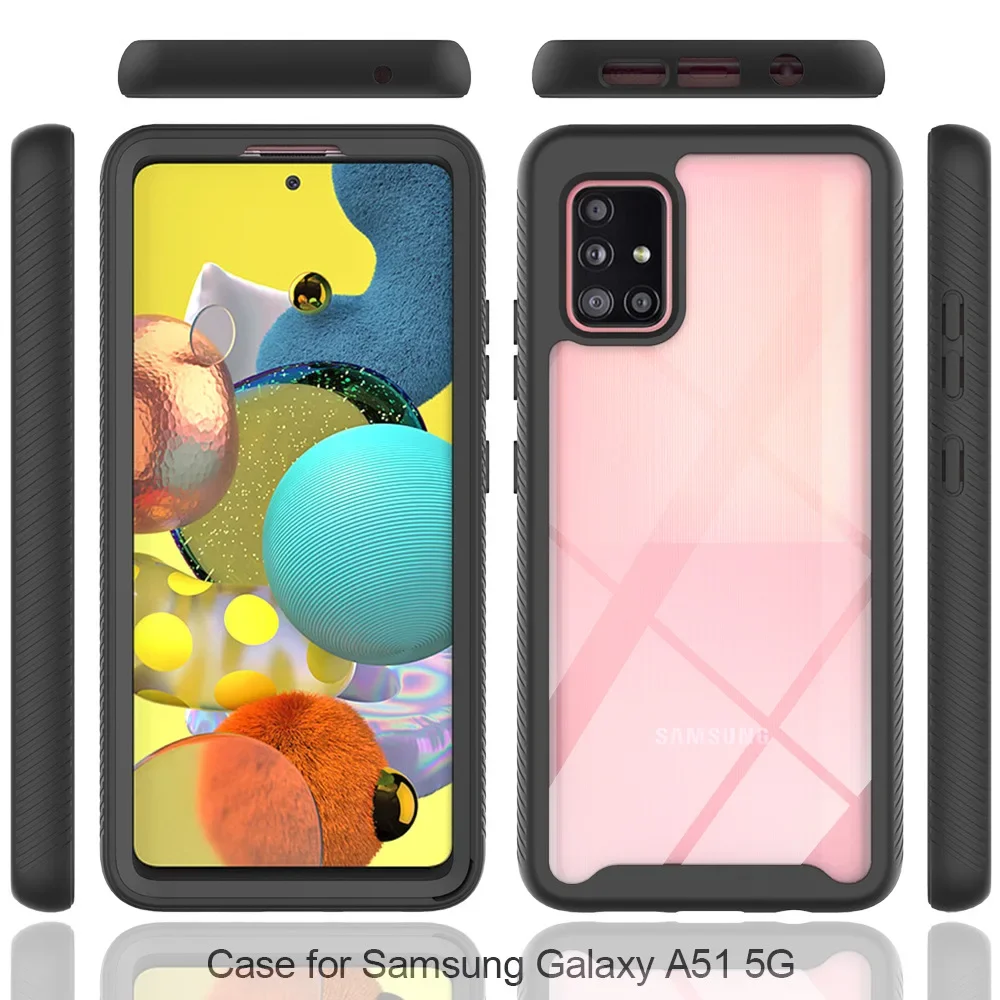 Screen Protector Phone Case For Samsung A51 Amazon TPU/PC Sky Case - Main Image