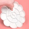 1/6pcs Painting Palette, 18 Wells Plastic Paint Tray Pallet Reusable Flower Paint Palette for Artists Acrylic Watercolor Oil 5