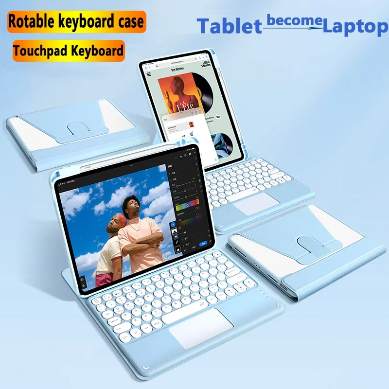 

Сенсорная клавиатура для iPad 10th 10,9 Air 5 Air 4 10,9 Air 3 Pro 10,5 2017 Pro 11 2022 2021 2020 2018 10,2 9th 8th 7th