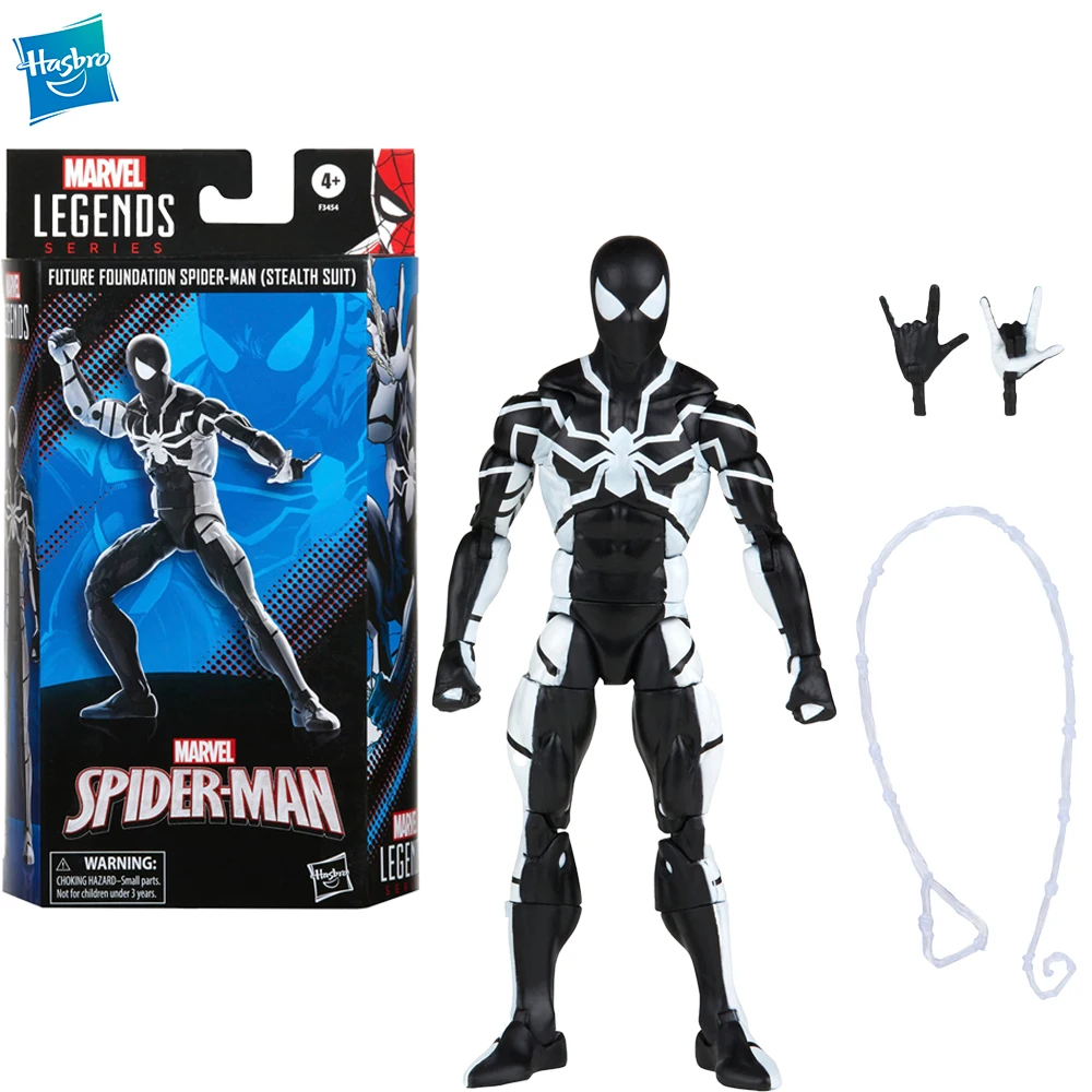 

[In-Stock] Hasbro Marvel Legends Series Future Foundation Spider-Man (Stealth Suit) 6-Inch Action Figure Collectible Model Toys