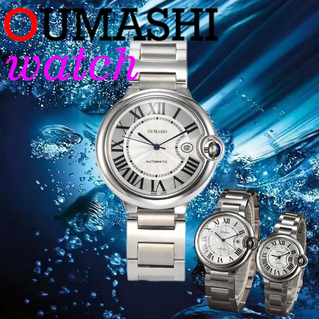 

Oumashi 42 мм/32,8 мм парные часы серии мужские или женские 316L из нержавеющей стали фотообои для Miyota8215/ST6 механизм роскошный бренд