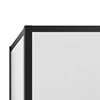 Indoor  Bathroom Independent Square Polished Stainless Steel Waterproof Frame Tempered Glass Pivoting Shower Door 4