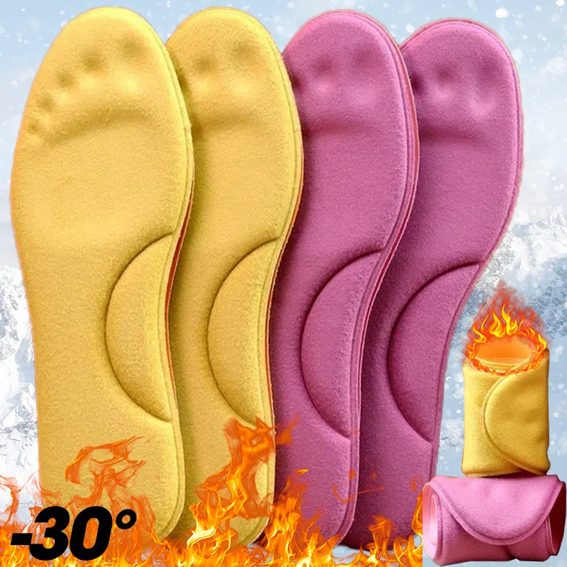 Thermal Insoles Feet Massage Memory Foam Insoles Winter Warm Soft Self-heated Thicken Sport Shoes Insole Pad for Outdoor Warmer shoe insoles orthopedic insoles heated shoe insoles