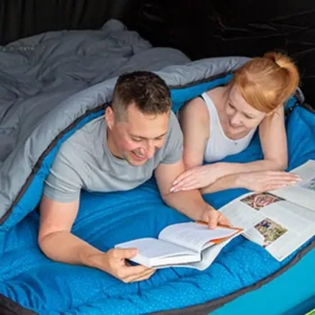 40°F Sleeping Bag, Cool Weather Lightweight Sleeping Bag for Adults, Machine Washable, Great for Camping, Traveling 6