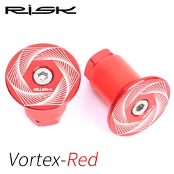 Premium Aluminum Bike Handlebar End Caps - Foldable Cycling Accessories (Style 2-Red)
