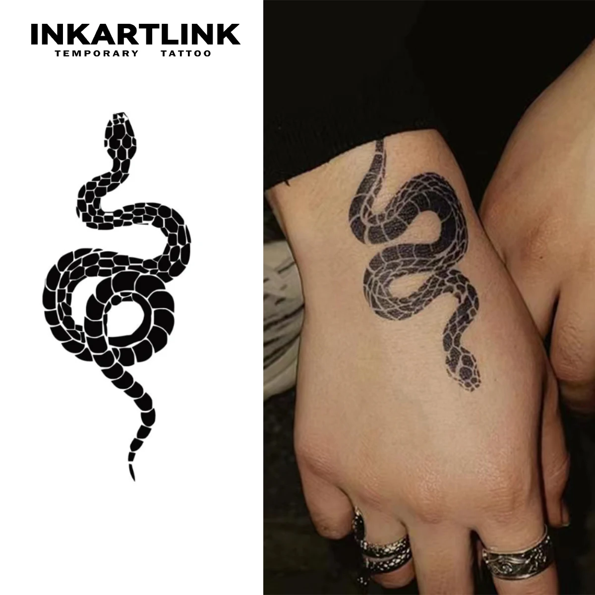 snake tattoo on hand - Ireland, image size:1200x1200