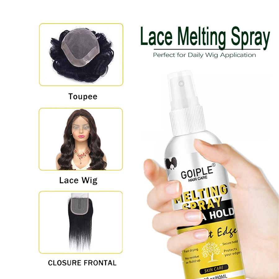 GOIPLE الدانتيل الباروكة ذوبان رذاذ للنساء سريعة ا...