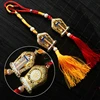 Handicraft Tibetan Car Pendant Silk Keychain Retro Statue Car Keyring Creative Men Women Trinket Gift Home Decoration Pendant 1