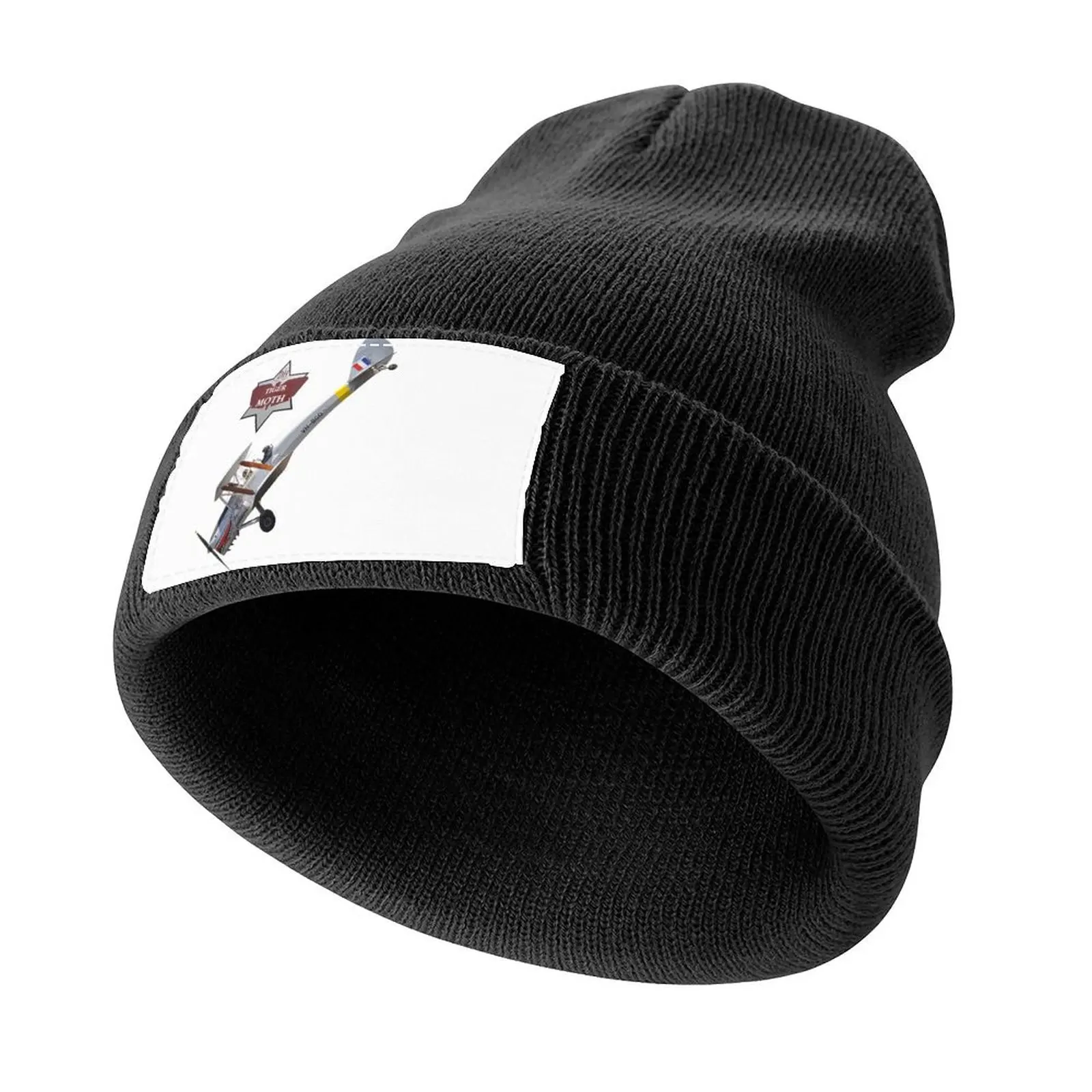 

Plane & Simple Badge -Tiger Moth VH-BGO Knitted Cap sun hat tea Hat Golf Wear Uv Protection Solar Hat Girl'S Hats Men's