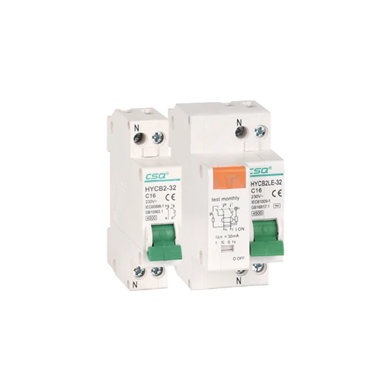 Circuit Breaker DZ30LE DZ47LE EPNL DPNL 230V 1P+N Residual Current Circuit Breaker With Over And Short Current Leakage Protection RCBO MCB 6-63A