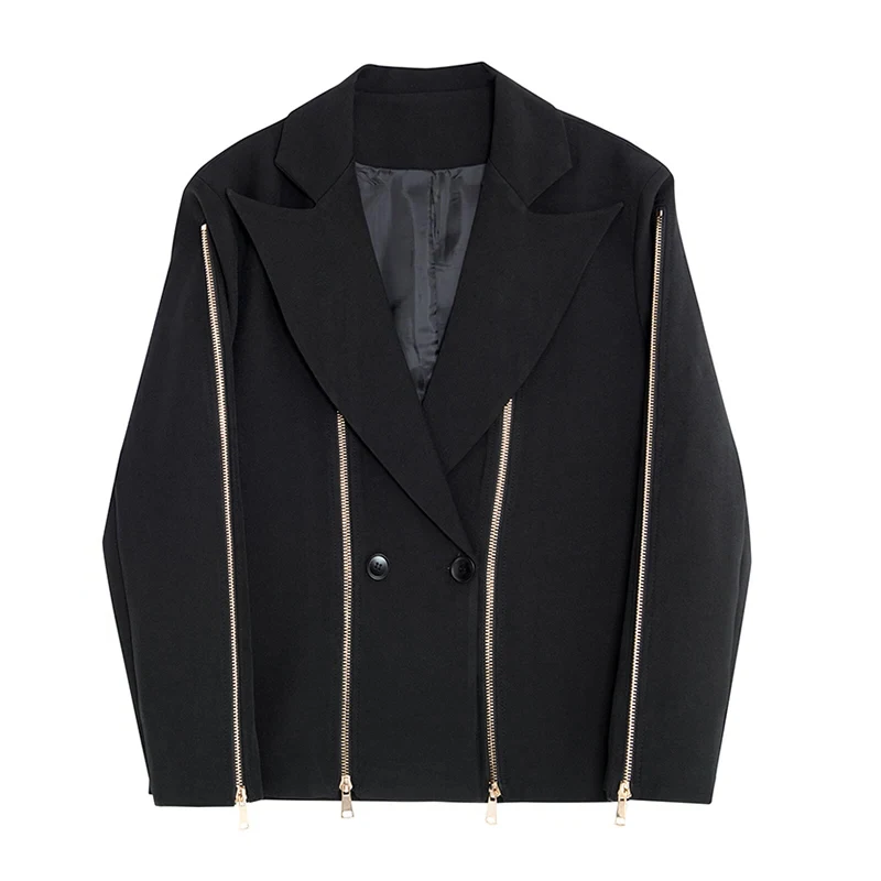 LUZHEN 2025 Spring New Fashion Elegant Zipper Splicing Design Casual Blazer Coat Men's High Street Original Suit Jacket 29afe4 6