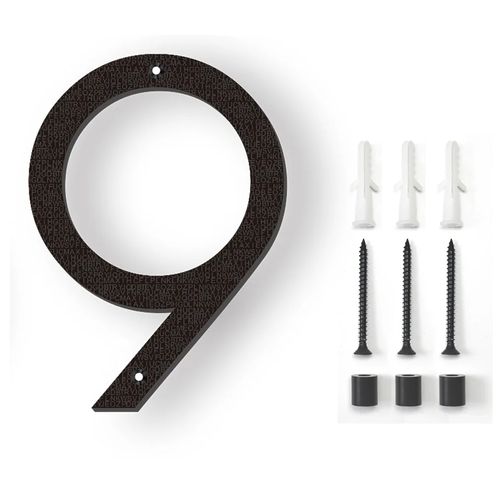 20cm/8inch Floating House Number Black Relief Numbers Address Sign #0-9 Letters Big Modern Door Plates Home Outdoor Numeros house number signs,house numbers,number plate,door signs