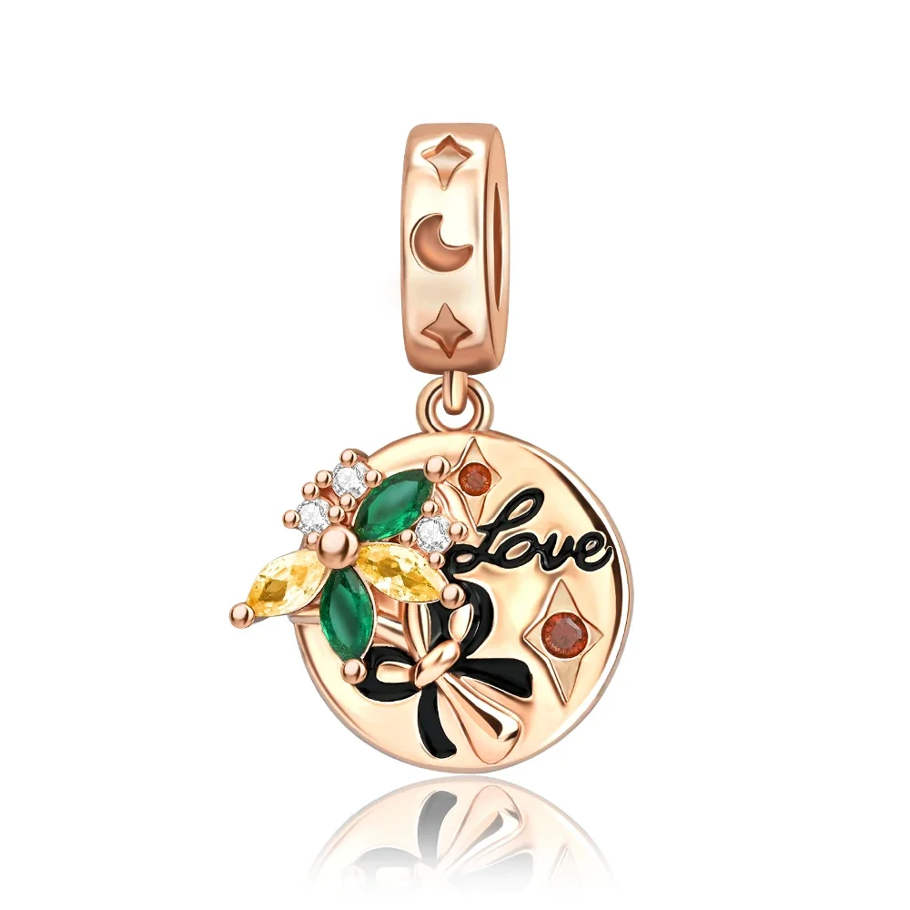 Romantic Tower & Love Lock Key Charms Beads Fit DIY 925Sterling Silver Bracelet Necklace Women Birthday Anniversary Jewelry Gift