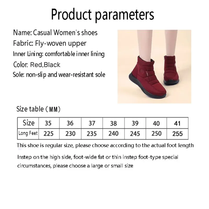 Women Snow Boots Winter High Top Waterproof Suede Anti Slip Soft Thick Sole Durable Cotton Shoes women snow boots