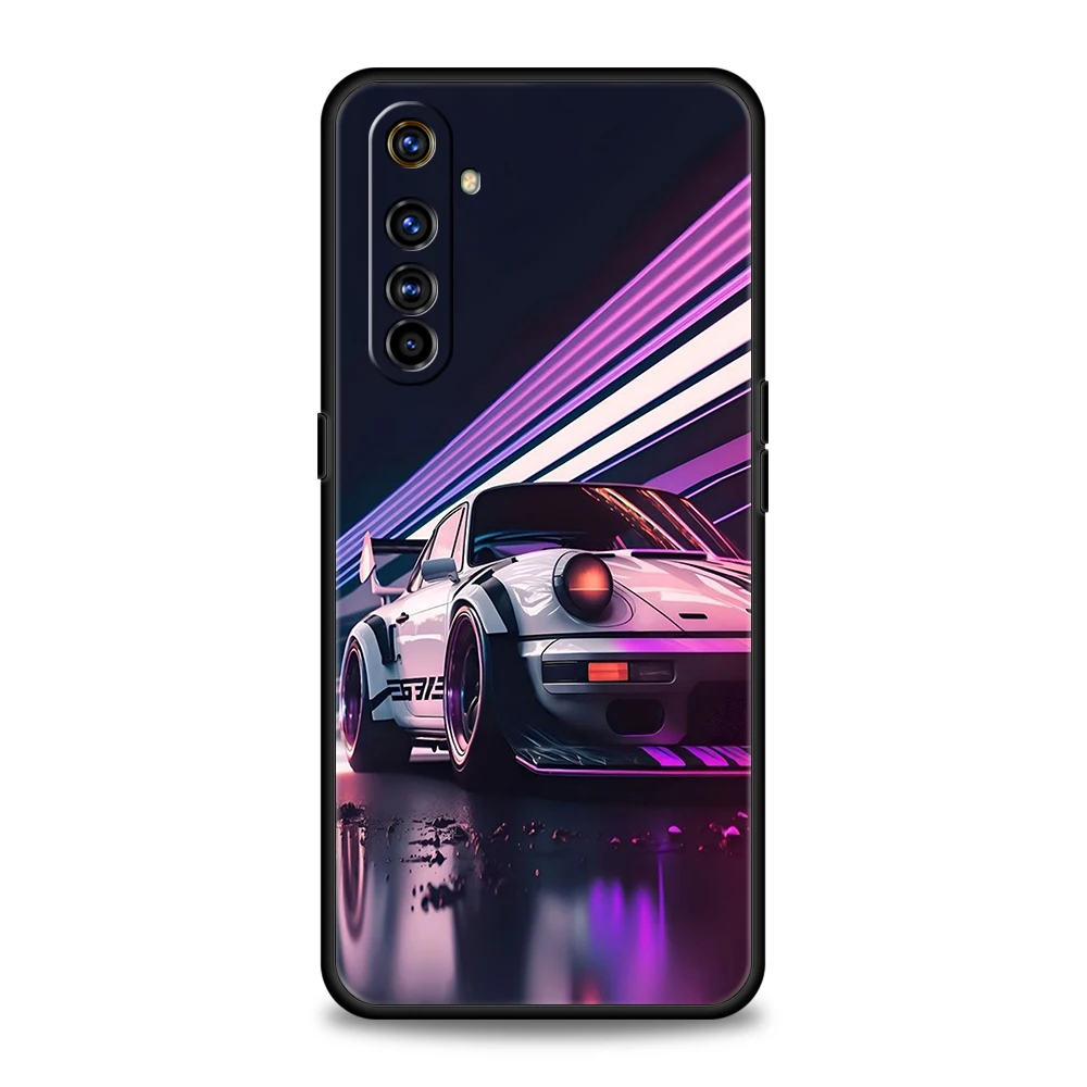 JDM Drift Sports Car Design Silicone Phone Case