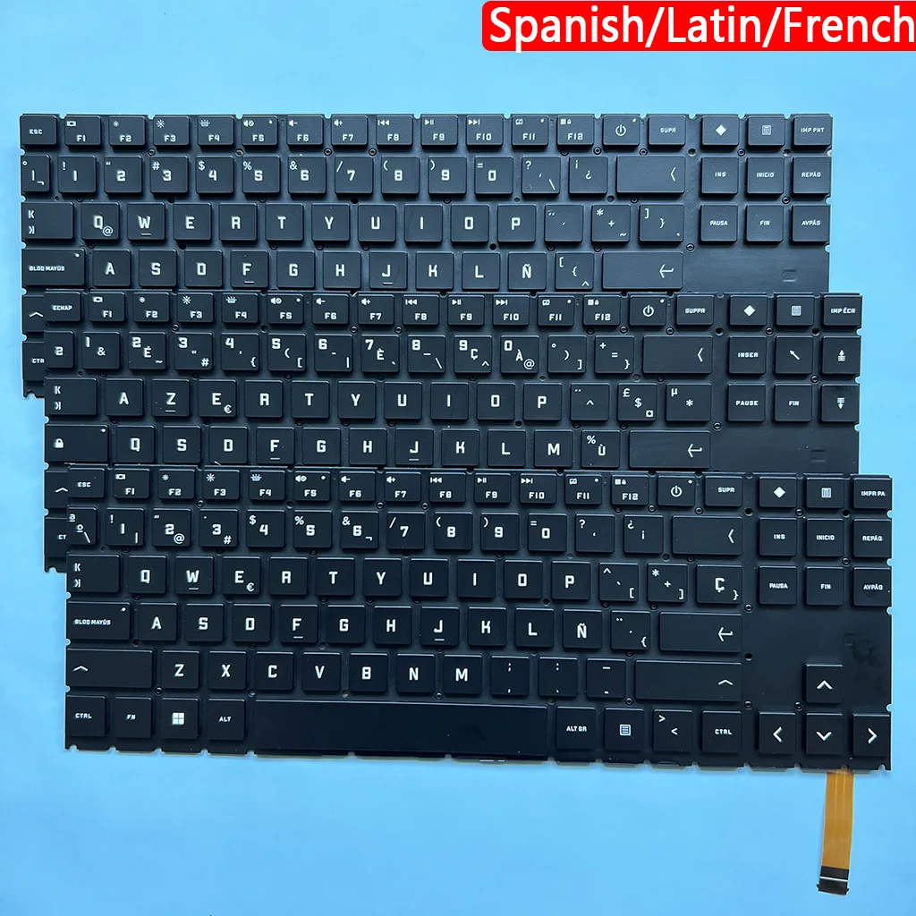 

15-EN SP/Latin/FR RGB Backlit Keyboard For HP OMEN 15-EK 15-EK0019NR 15-EK0020CA 15-EN0013DX/0023DX/0028AX/0013DX/1000NA Fit AMD