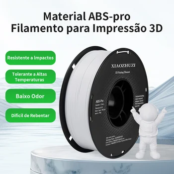 Filamento ABS XIAOZHUZI-1.75MM 1KG para Impressora 3D, Forte, Resistente ao Calor, Durável, Adequado para a Maioria das Impressoras 3D FDM