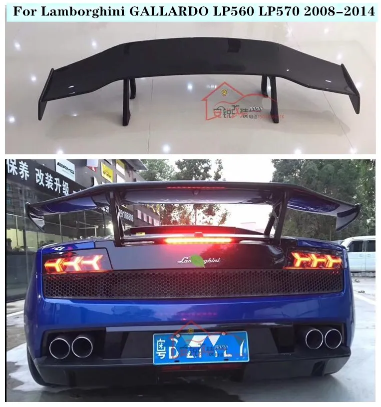 

High Quality carbon fiber Lip Splitter spoiler + side skirt + rear diffuser For Lamborghini GALLARDO LP560 LP570 2008-2014